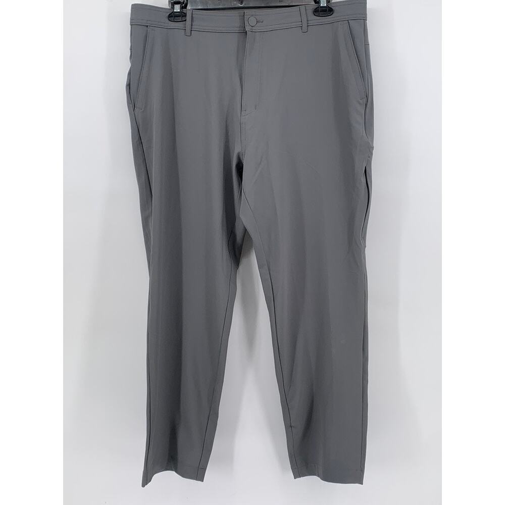 HURLEY Men's Gray 5-Pocket Hybrid Stretch Straight Leg Pant SZ 38X32